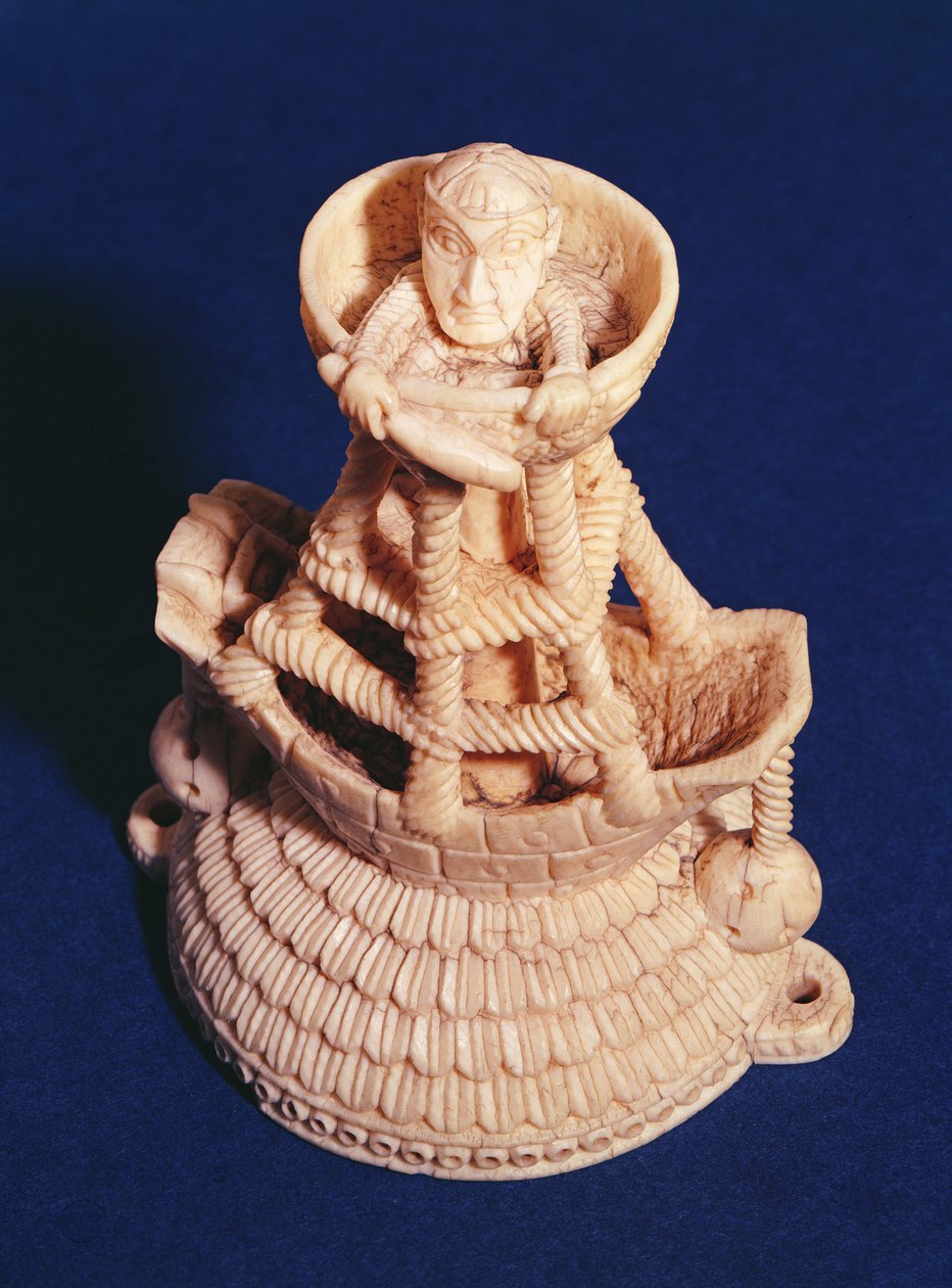 Igice cyo hejuru cyumunyu wa Shebuja na Shebuja wubwato bwa Heraldic, Nijeriya, Bini-Igiporutugali, c.1525-1600 by Nigerian