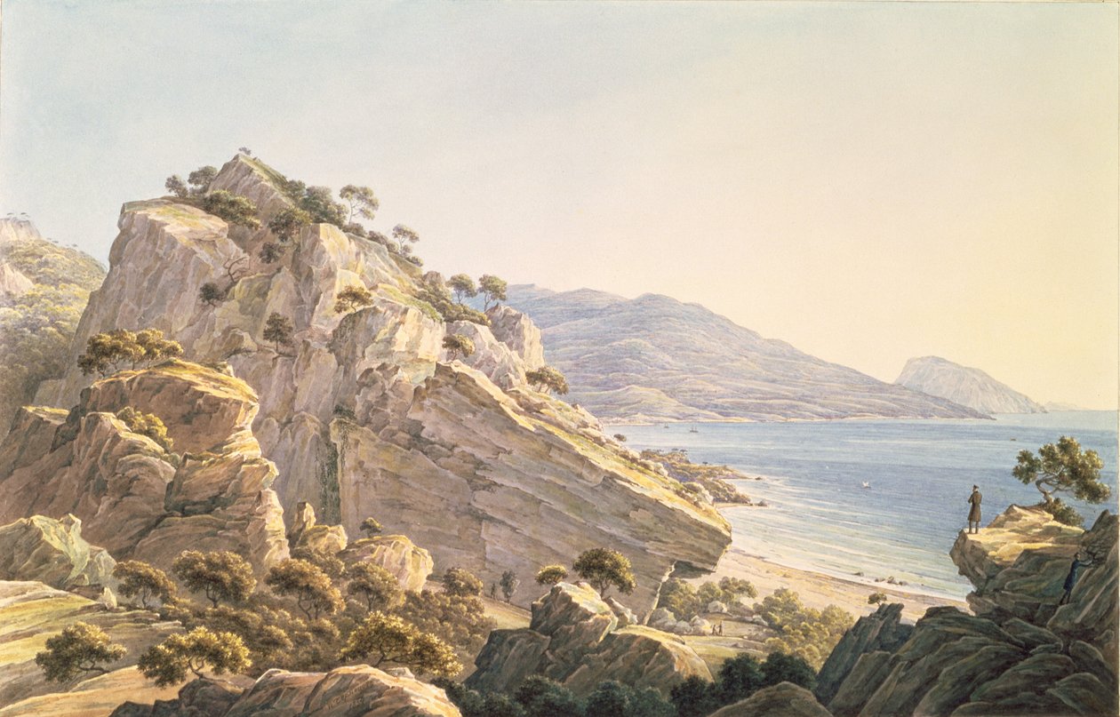Oreanda yakınlarındaki Kırım kıyılarının görünümü, 1834 by Nikanor Grigor