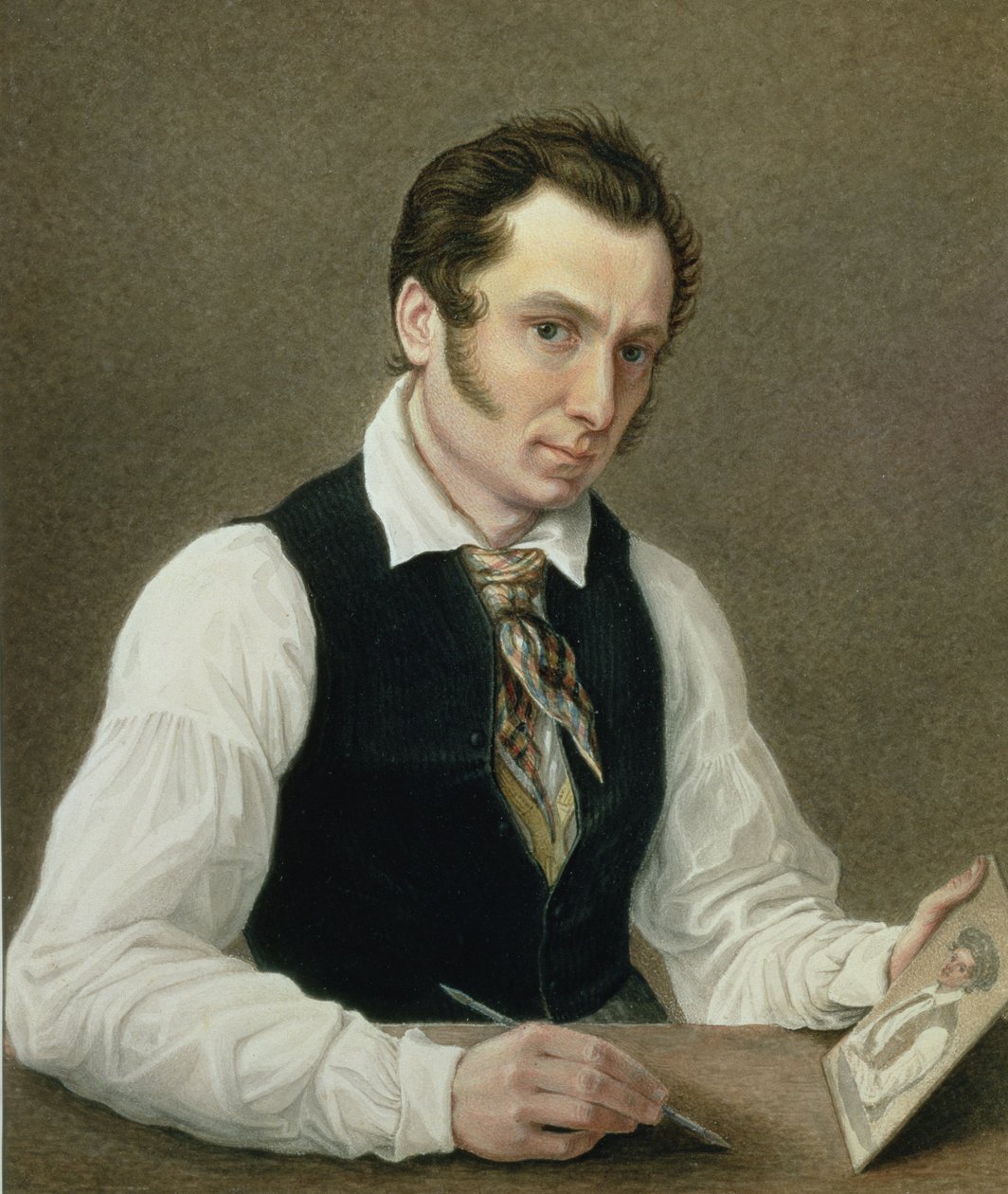 Peter Hapishanesinde Otoportre, 1836 by Nikolai Alexandrovich Bestuzhev