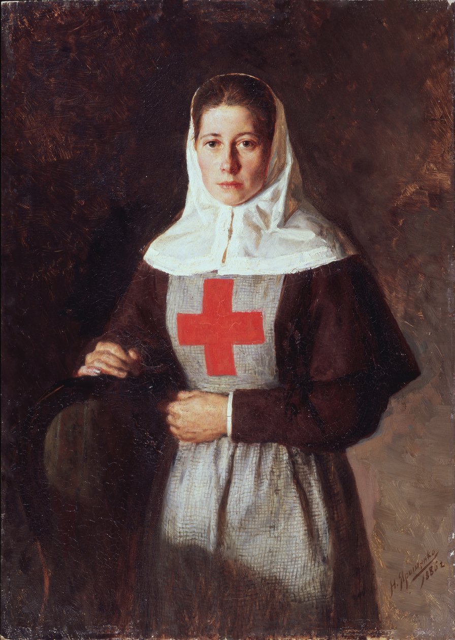 Bir hemşire, 1886 by Nikolai Aleksandrovich Yaroshenko