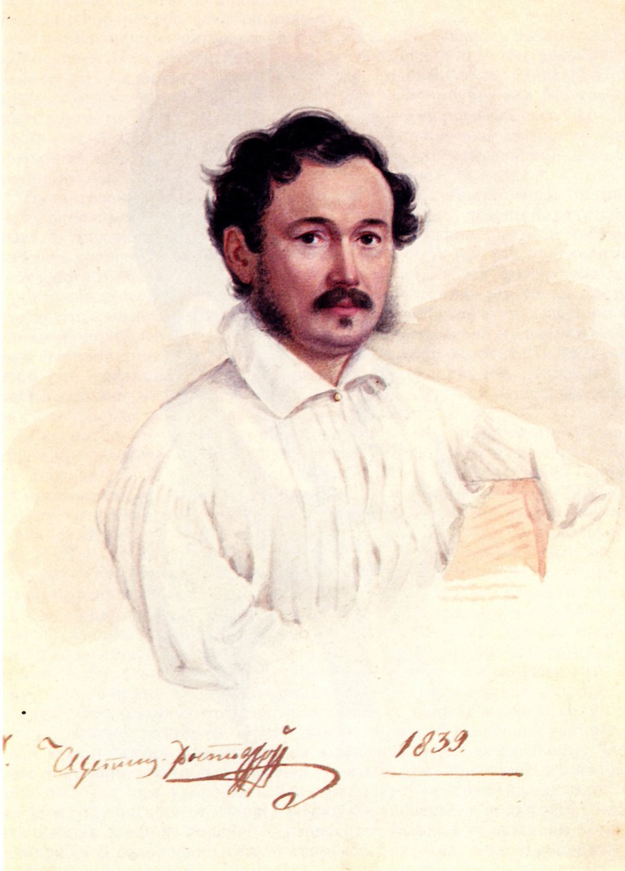 Decembrist Dükü Dmitry Shchepin-Rostovsky'nin Portresi 1798-1858, 1839 by Nikolai Alexandrovich Bestuzhev