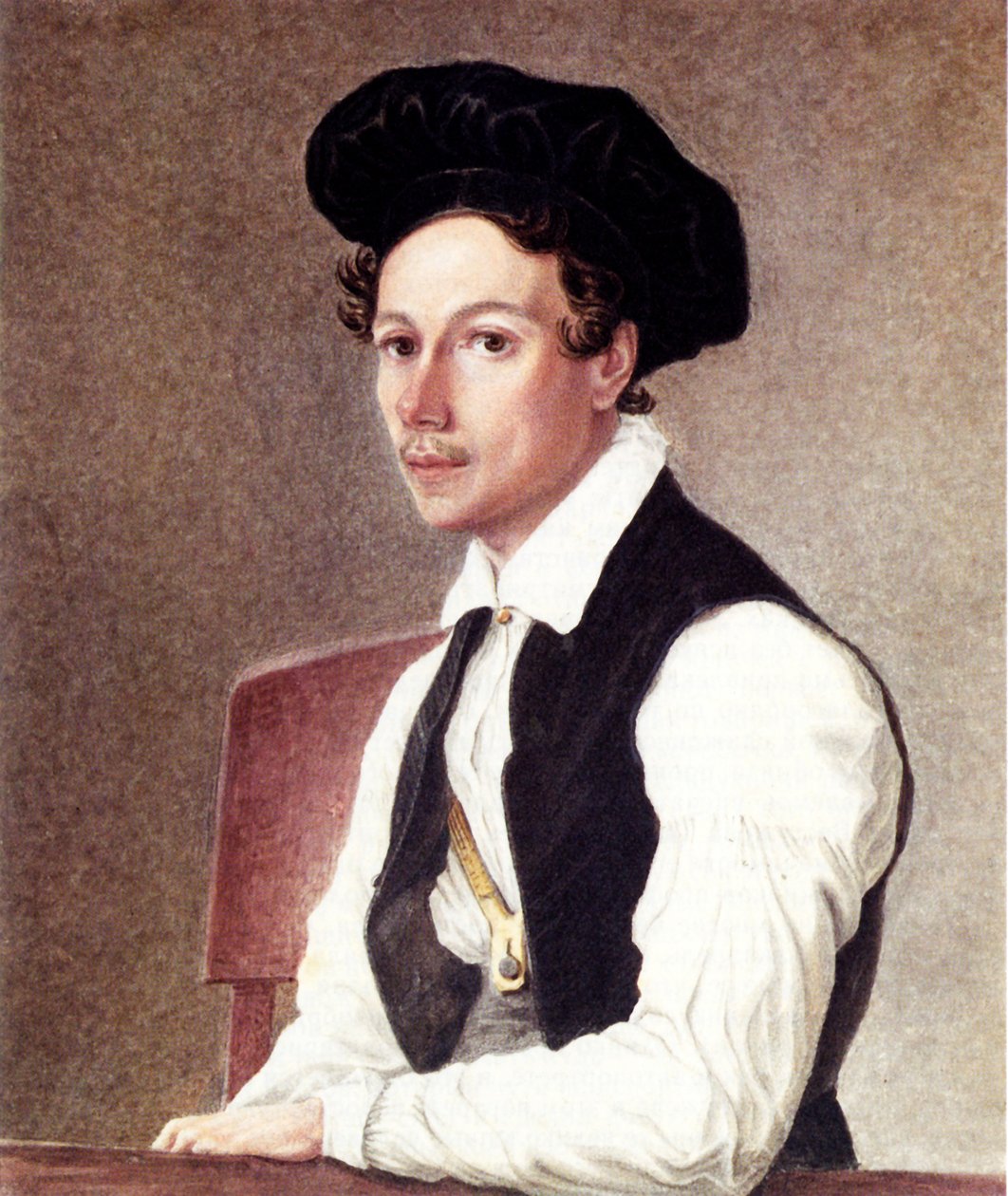 Decembrist Mihail Aleksandroviç Bestuzhev 1800-1871, 1837-1839 Portresi by Nikolai Alexandrovich Bestuzhev