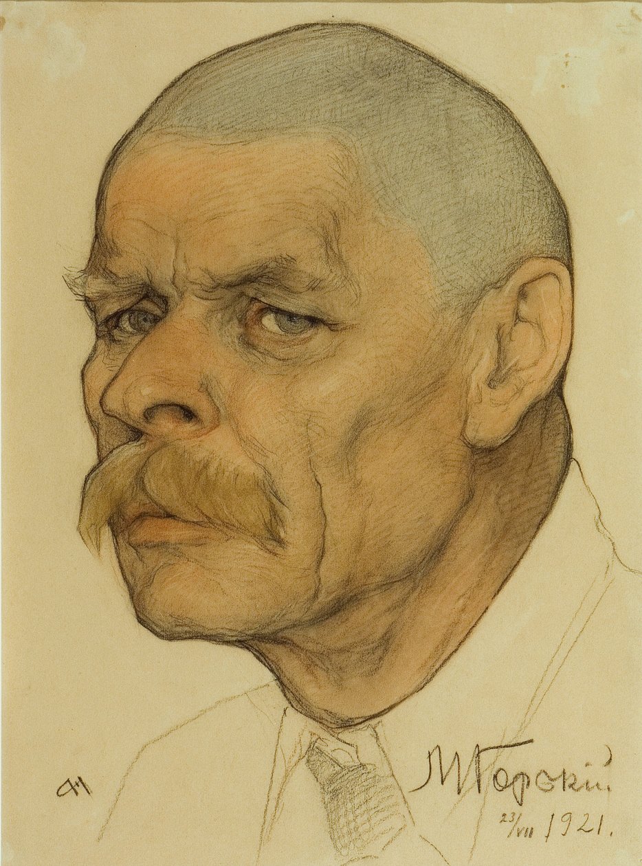 Yazarın portresi Maxim Gorky 1868-1939, 1921 by Nikolai Andreevich Andreev