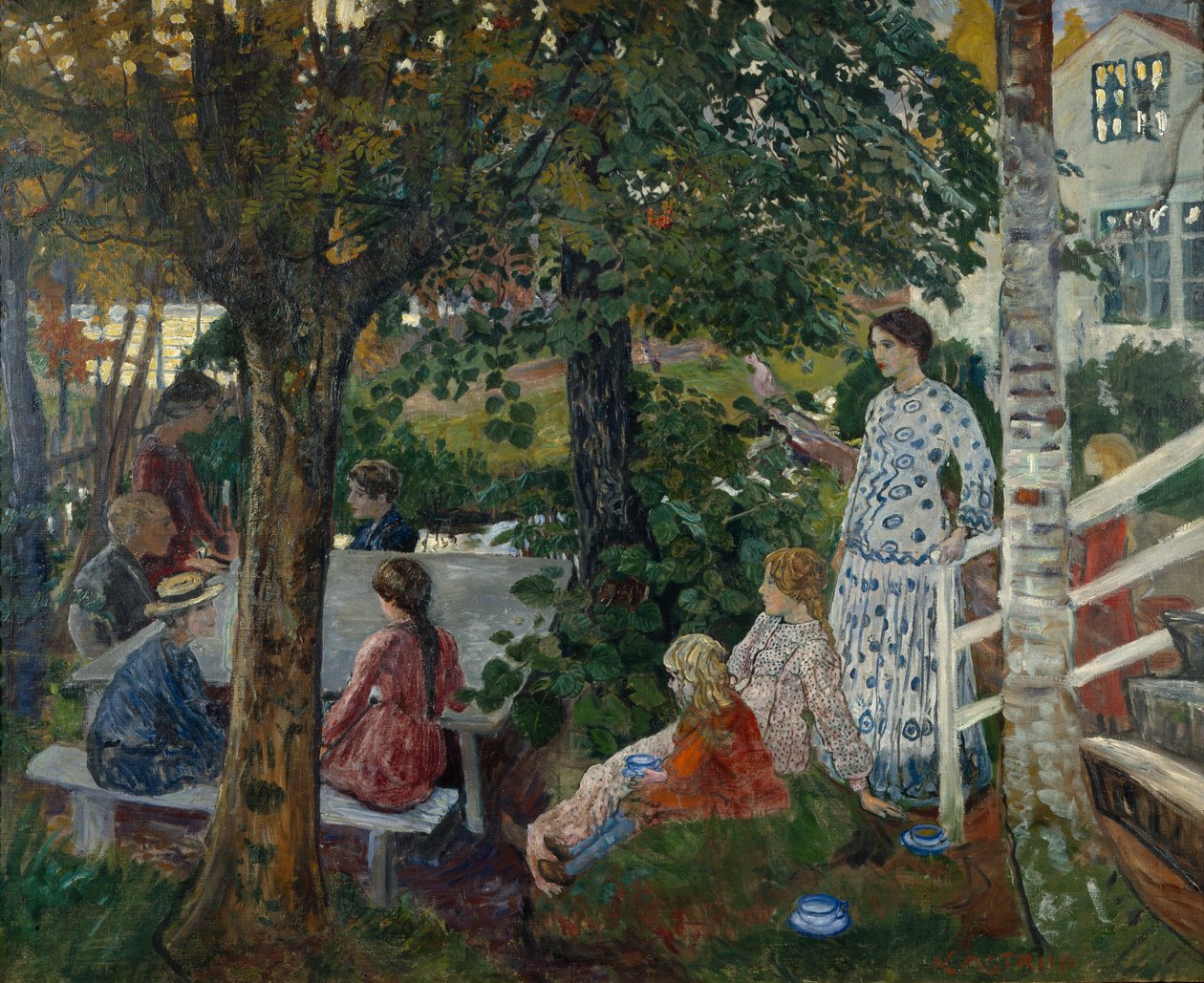 Bahçede Doğum Günü by Nikolai Astrup