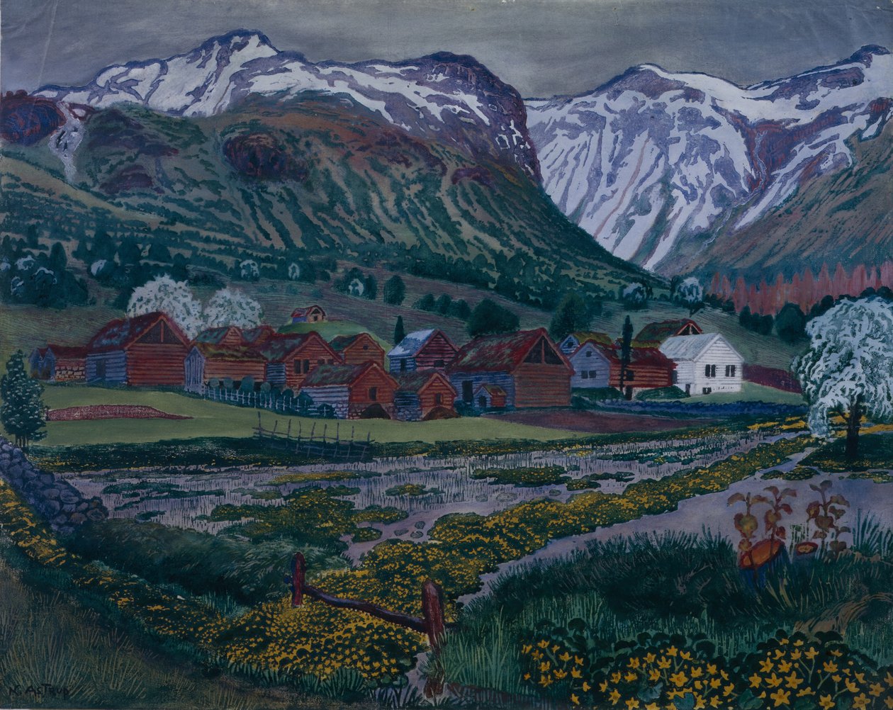 Düğün Gecesi (tuval üzerine yağlı boya) by Nikolai Astrup