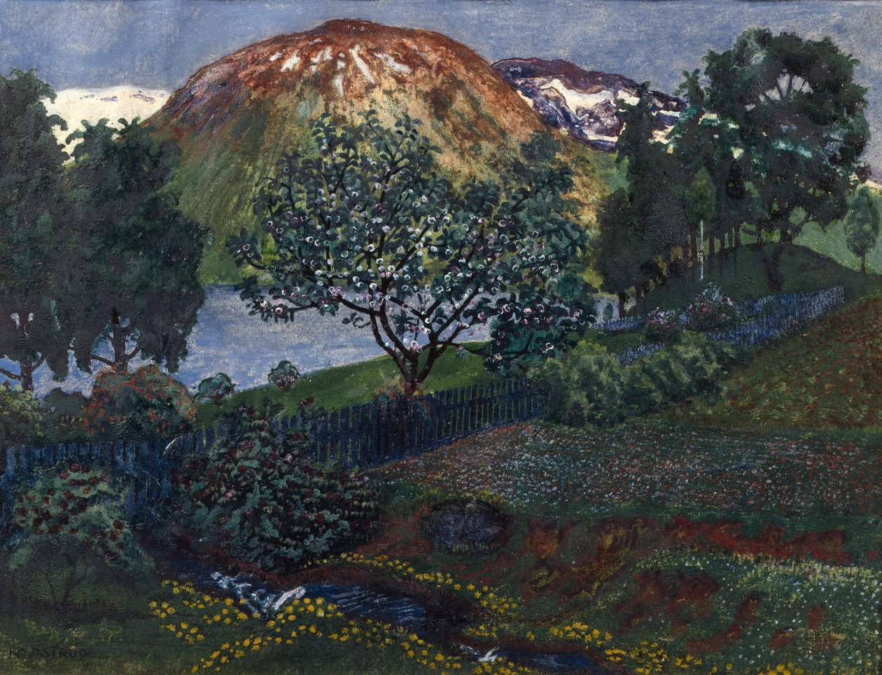 bahçede haziran gecesi by Nikolai Astrup