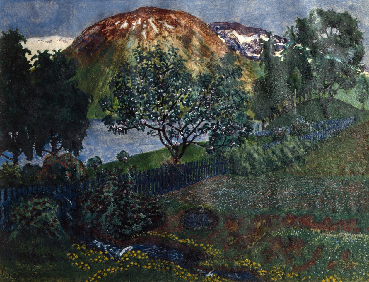 bahçede haziran gecesi by Nikolai Astrup