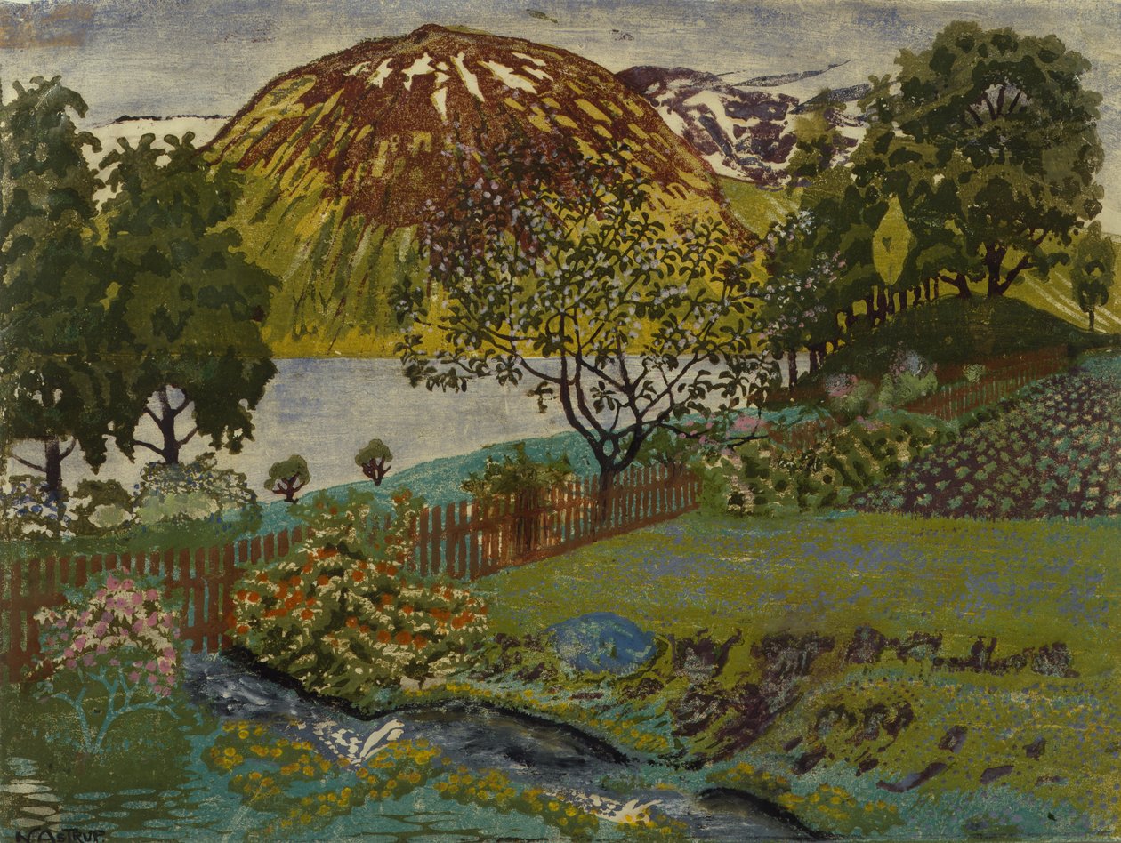 bahçede haziran gecesi by Nikolai Astrup