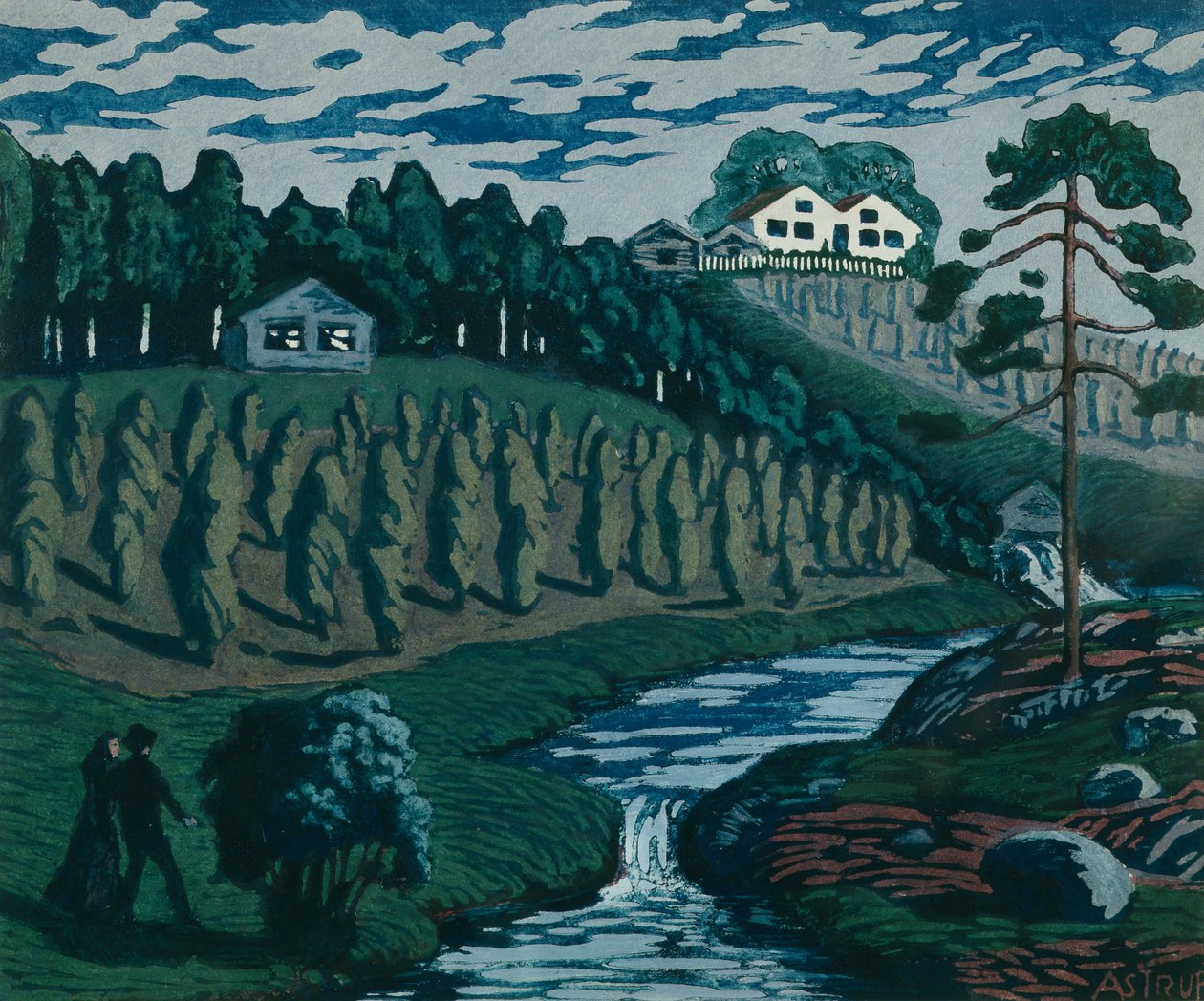 Büyük Kasnaklar (tuval üzerine yağlı boya) by Nikolai Astrup