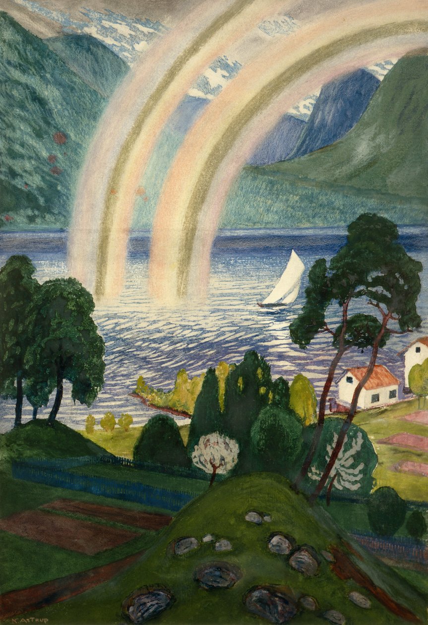 Gökkuşağı, Büyük gökkuşağı by Nikolai Astrup