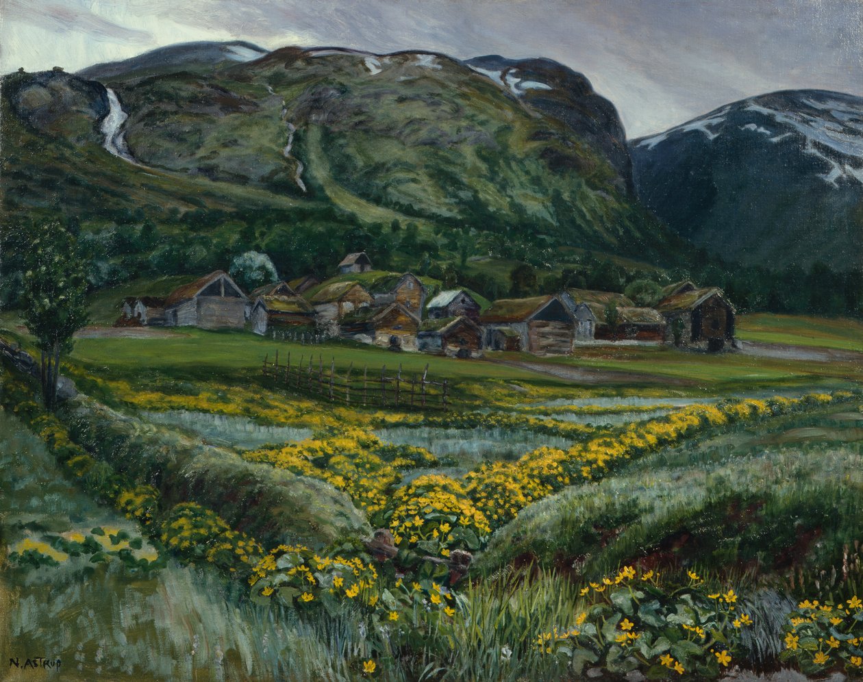 Cumartesi gecesi ve düğünçiçekleri by Nikolai Astrup