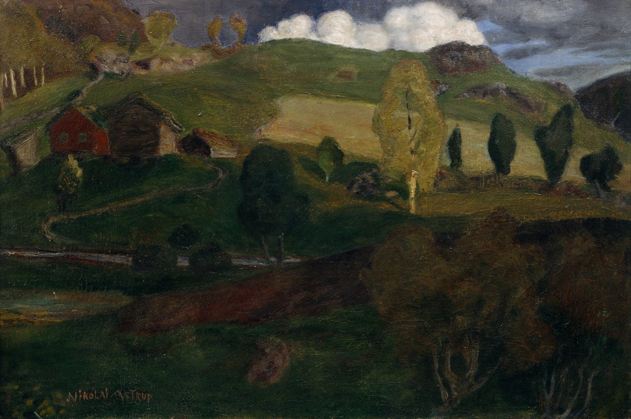 Bahar akşamı by Nikolai Astrup