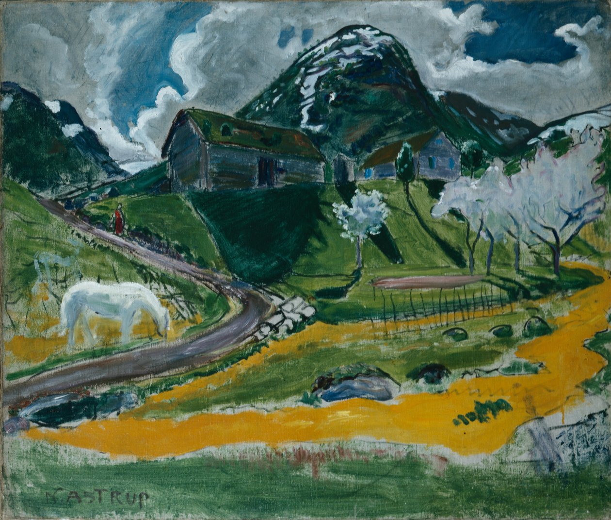 Beyaz Atlı Bahar by Nikolai Astrup