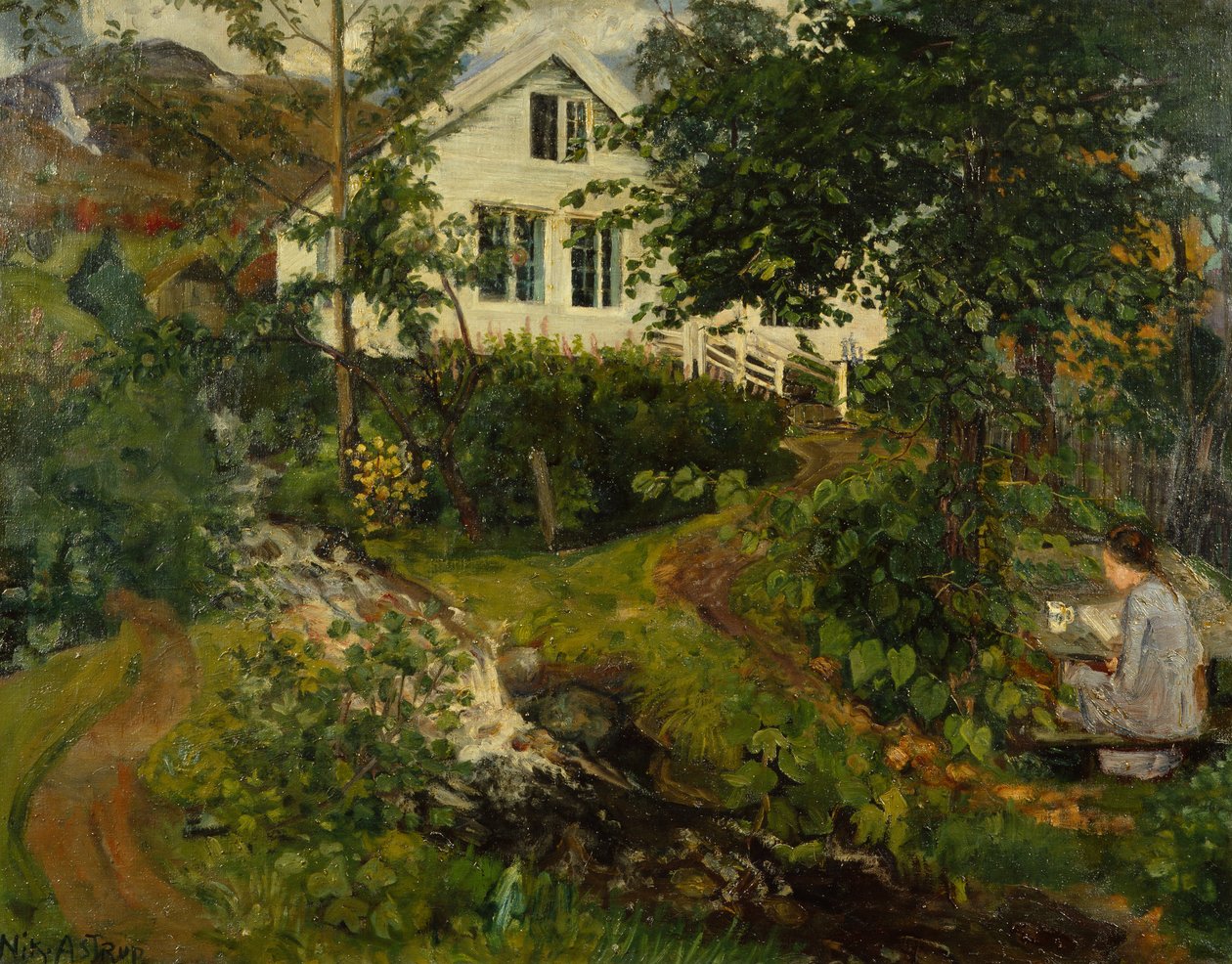 1908 öncesi eski papaz çiftliği by Nikolai Astrup