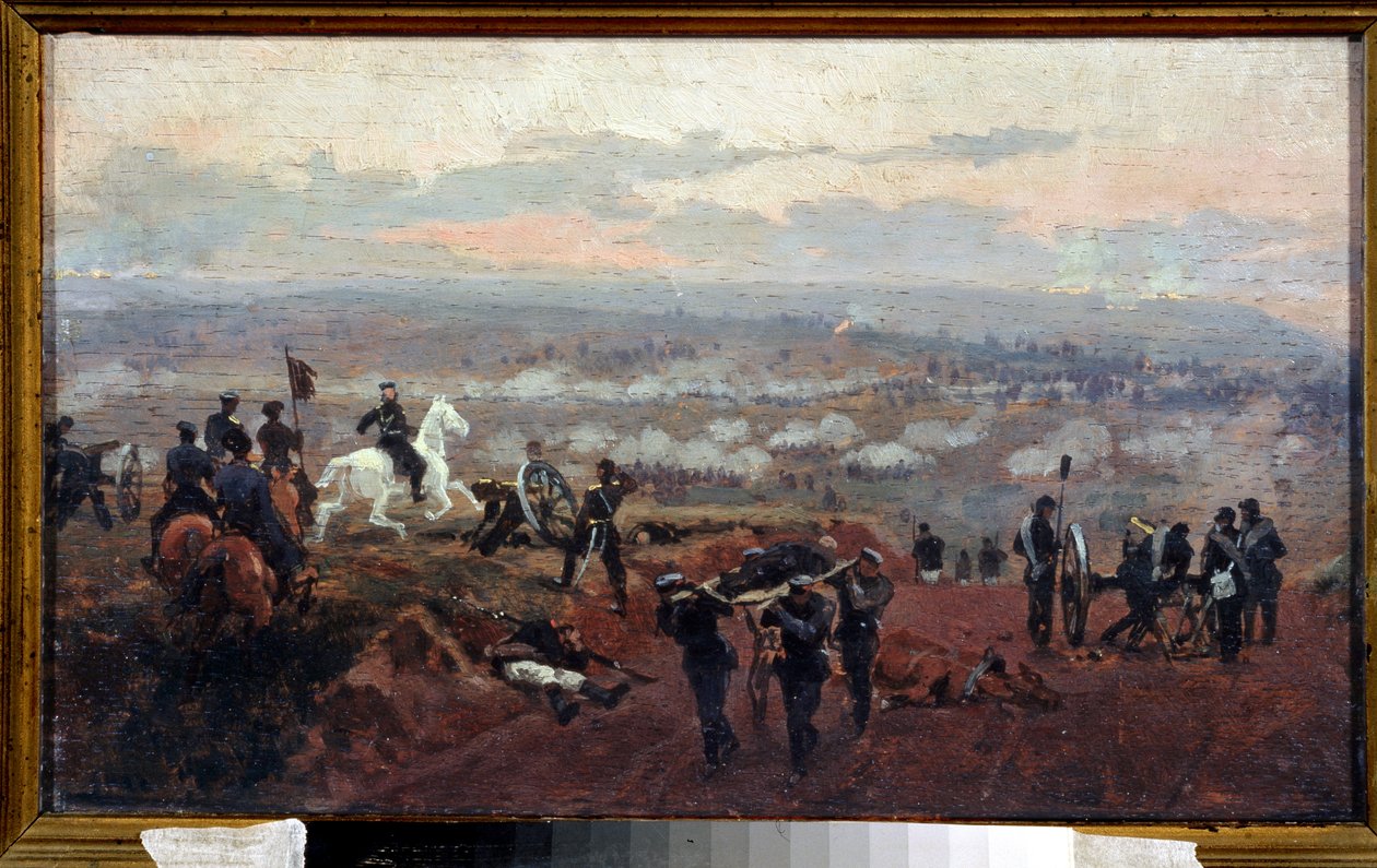 Yeşil Tepelere Saldırı by Nikolai Dmitrievich Dmitriev Orenburgsky