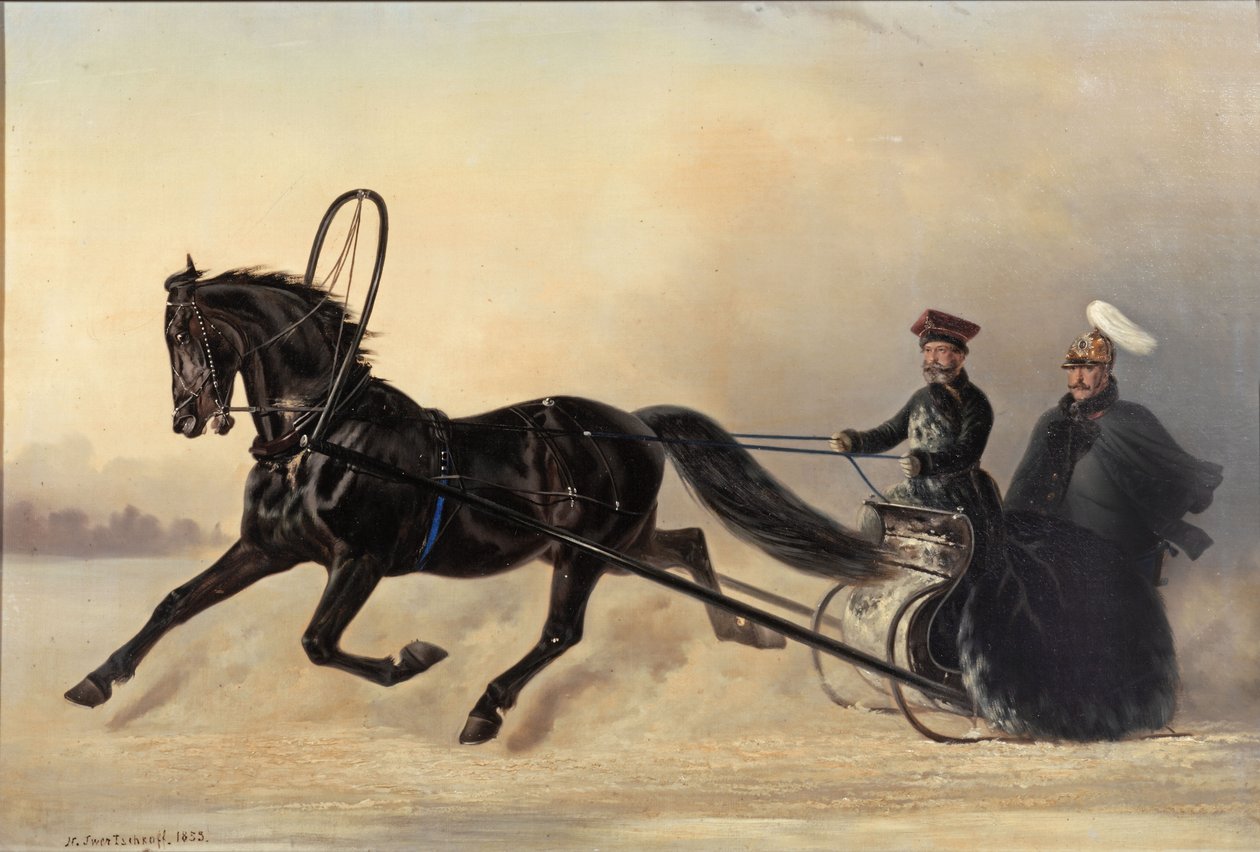 Bir Kış Gezisinde İmparator I. Nicholas, 1853 by Nikolai Egorevich Sverchkov