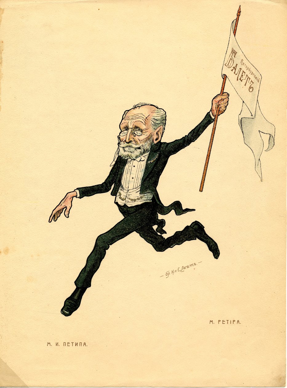 Marius Petipa: Karikatürlerde Rus Balesi, 1902-1905 by Nikolai Gustavovich Legat