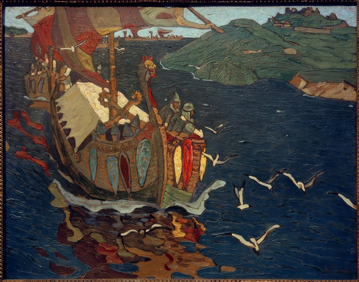 Yabancı tüccarlar by Nikolai Konstantinowitsch Roerich
