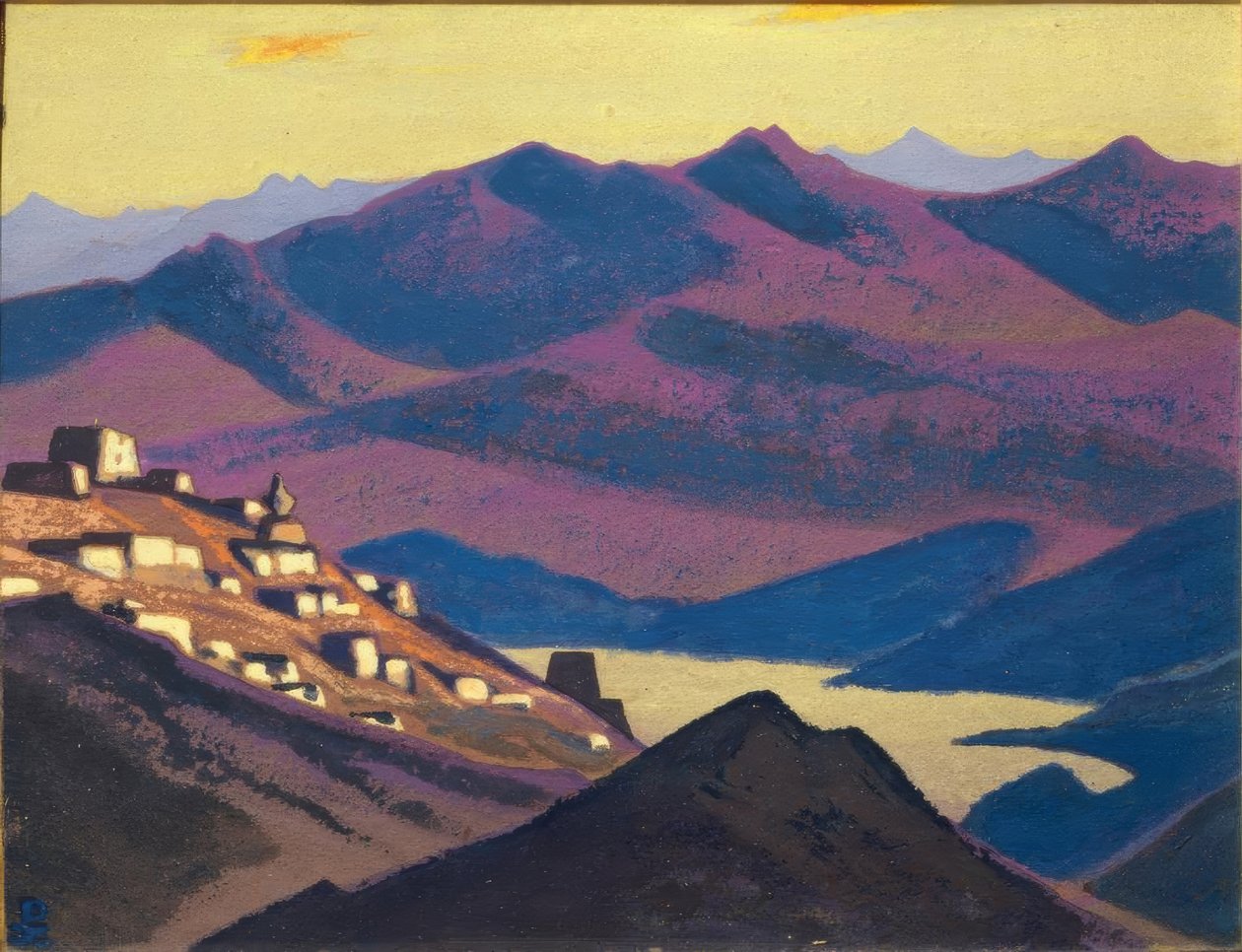 Jam Zo Gölü (dağlarda yerleşim) by Nikolai Konstantinowitsch Roerich
