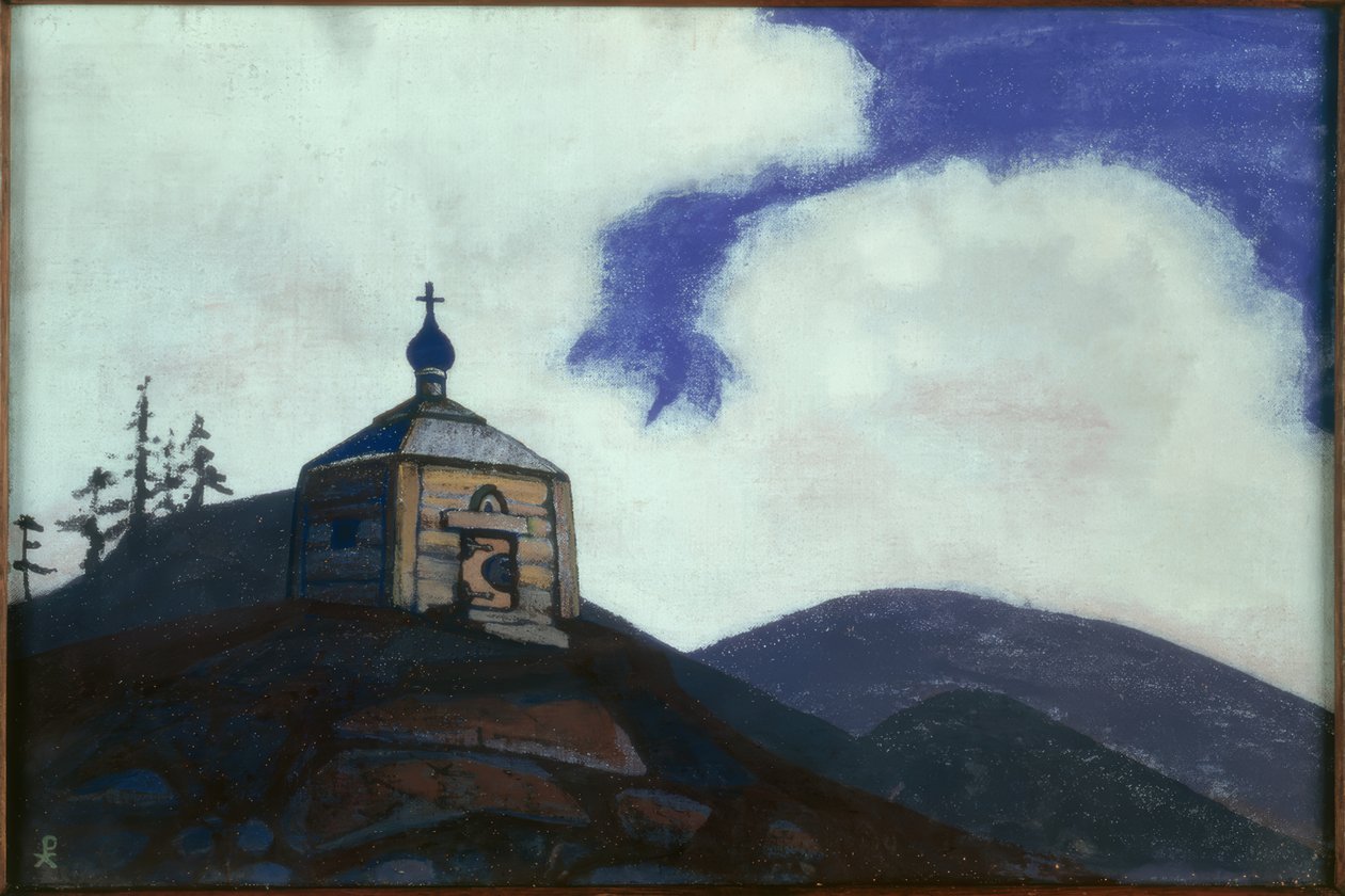NK Roerich, Radonezh Aziz Sergius Şapeli by Nikolai Konstantinowitsch Roerich
