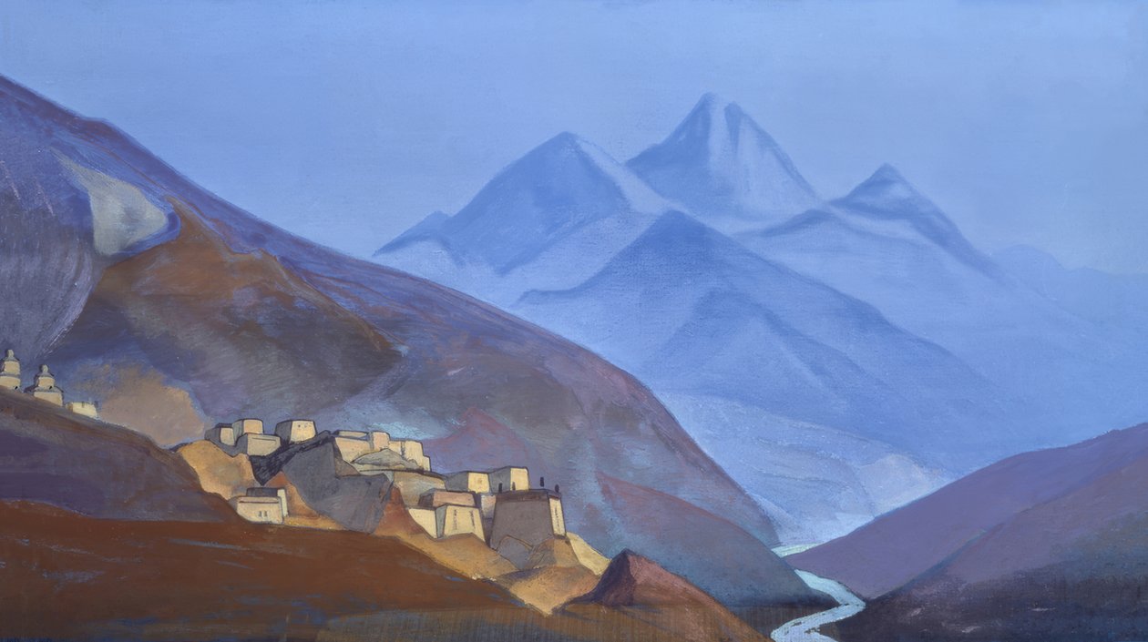 No.K.Roerich, Lahaul, Geç Himalaya by Nikolai Konstantinowitsch Roerich