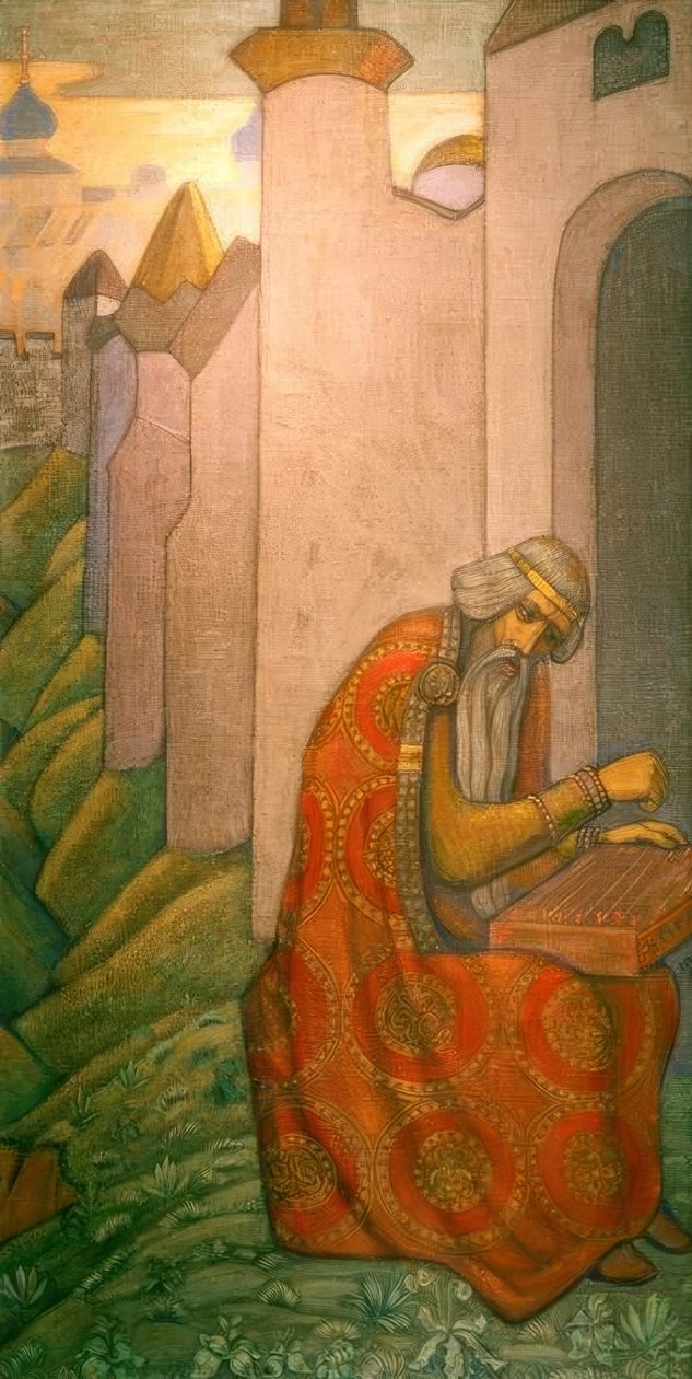 N.K. Roerich, Slav şairi (bayan) by Nikolai Konstantinowitsch Roerich