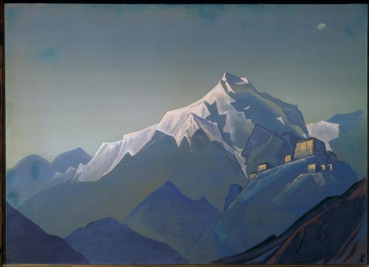 Tibet. bir manastır by Nikolai Konstantinowitsch Roerich