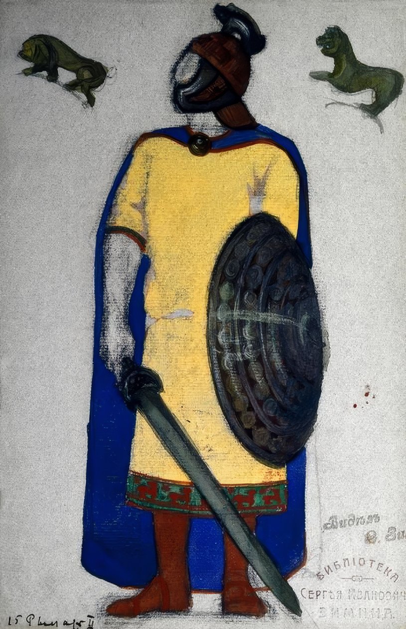 Wagner / Tristan u. Isolde / Heykelcik / Roerich by Nikolai Konstantinowitsch Roerich