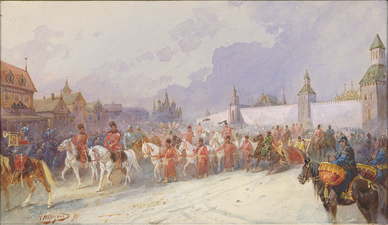 Yakalanan Kuchum Khan ailesinin Moskova