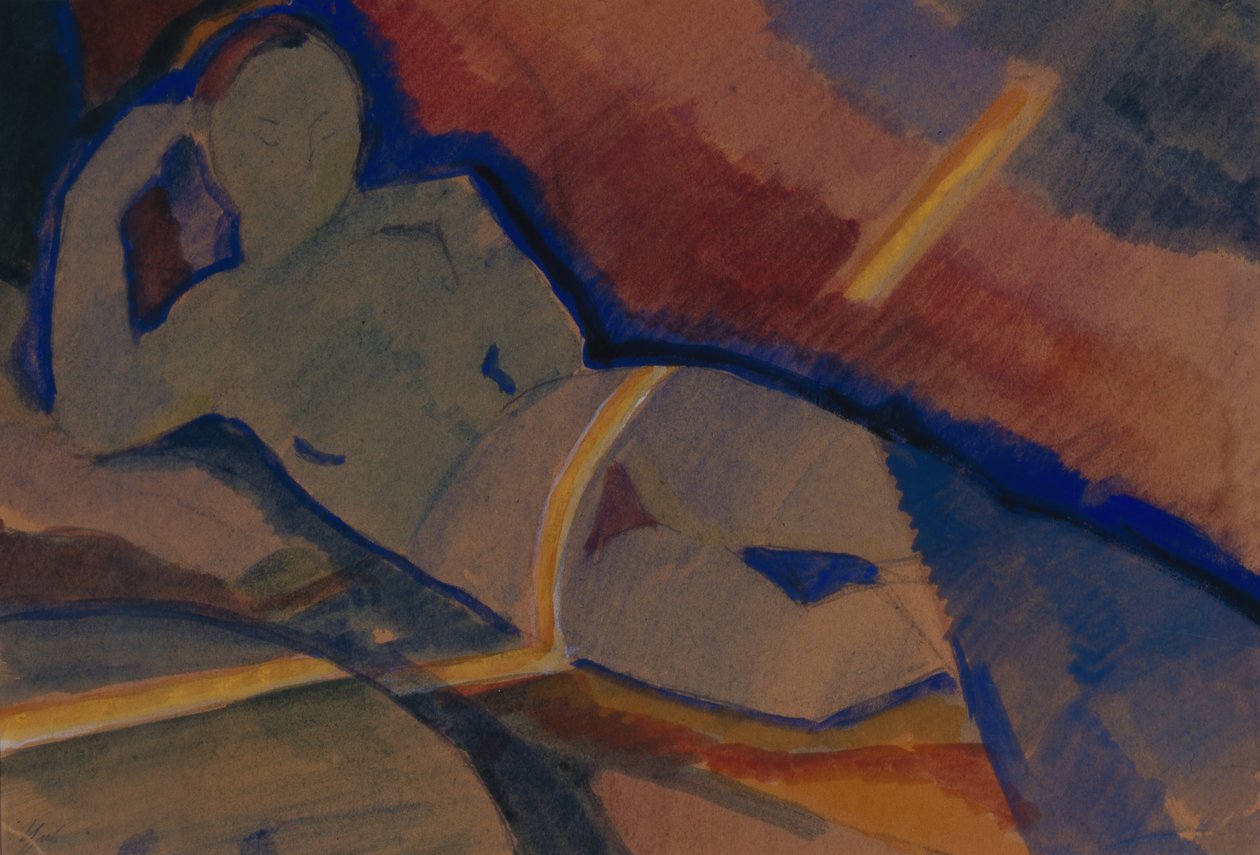 çıplak, 1920 by Nikolai Pavlovich Ulyanov