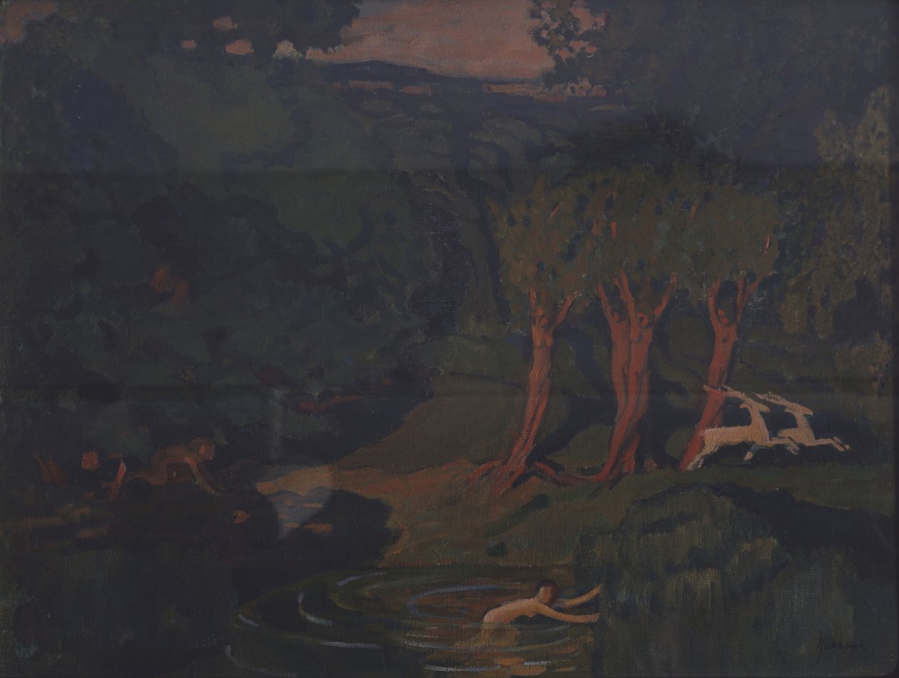 Pan ve Su Perisi Syrinx by Nikolai Pavlovich Ulyanov