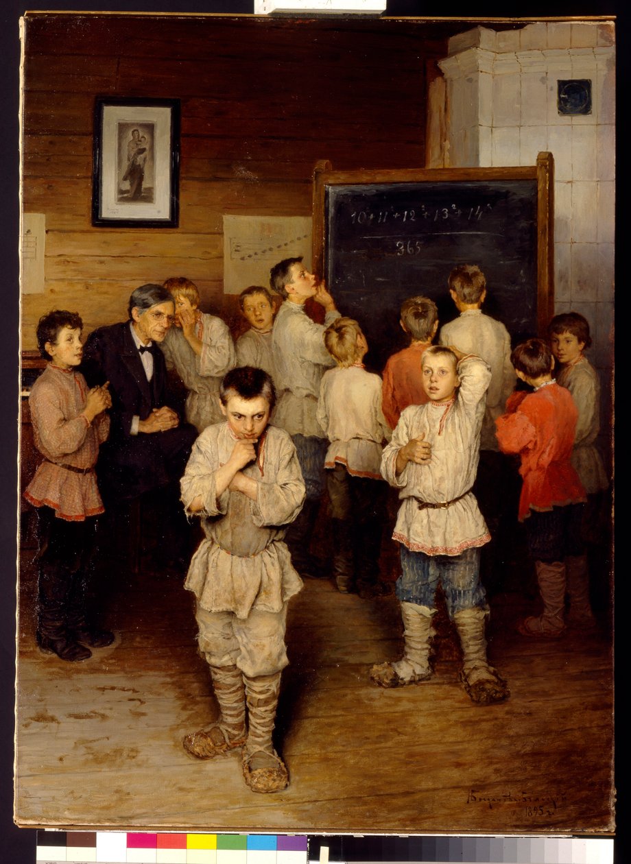 İlkokulda zihinsel hesaplama by Nikolai Petrovich Bogdanov Belsky