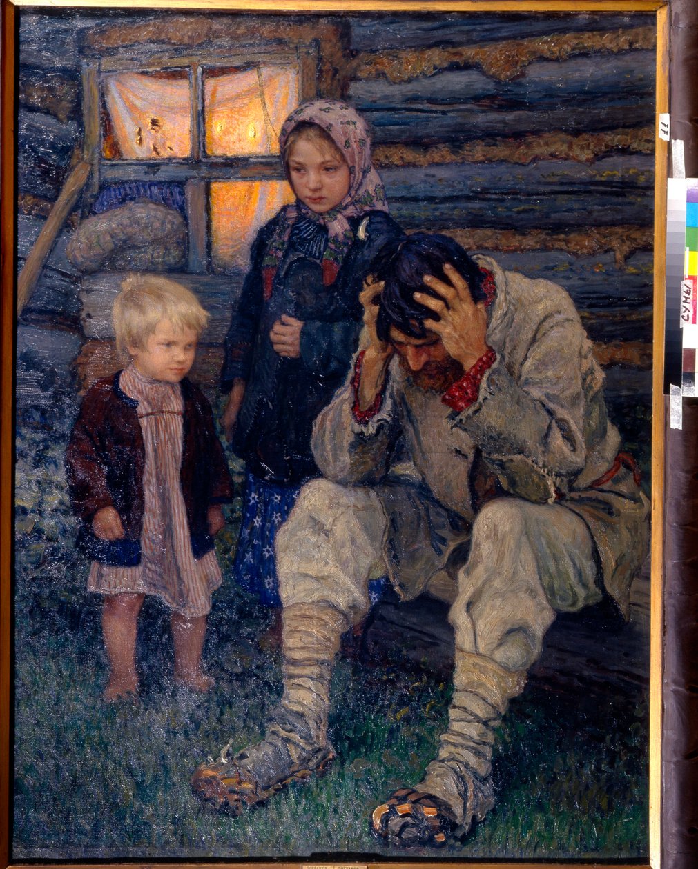 Deuil - Bogdanov-Belsky, Nikolai Petrovich (1868-1945) Yas Tuval üzerine yağlı boya 1909 Bölgesel Sanat Müzesi, Sumy 141x106 by Nikolai Petrovich Bogdanov Belsky