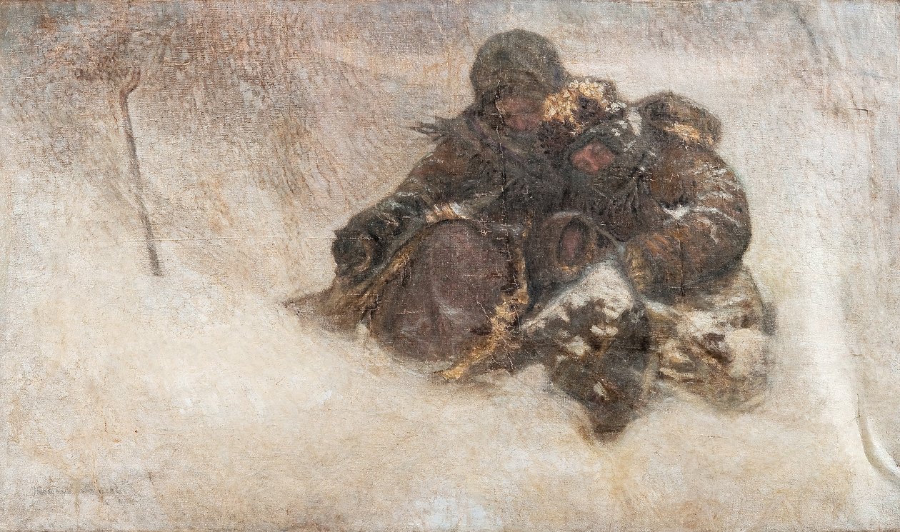 Kar fırtınası. Çocuklar by Nikolai Petrovich Bogdanov Belsky