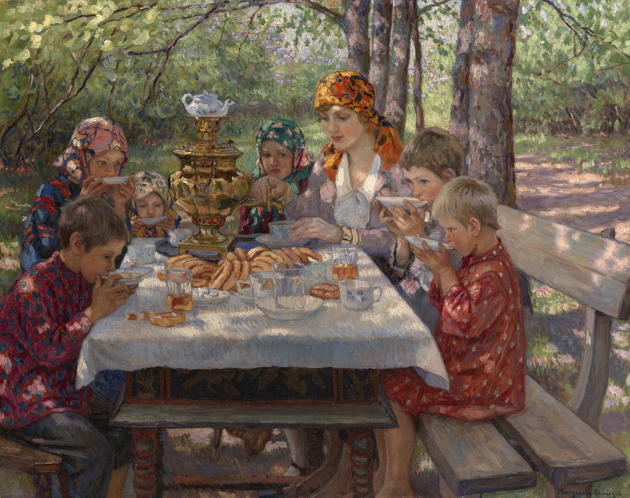 Öğretmenlerin Misafirleri by Nikolai Petrovich Bogdanov Belsky
