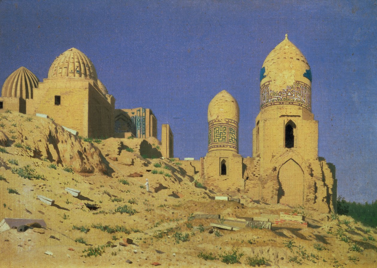 Hazreti Şeyh-i-Zindah Türbesi, Semerkant, 1869-70 by Nikolai Stepanovich Vereshchagin