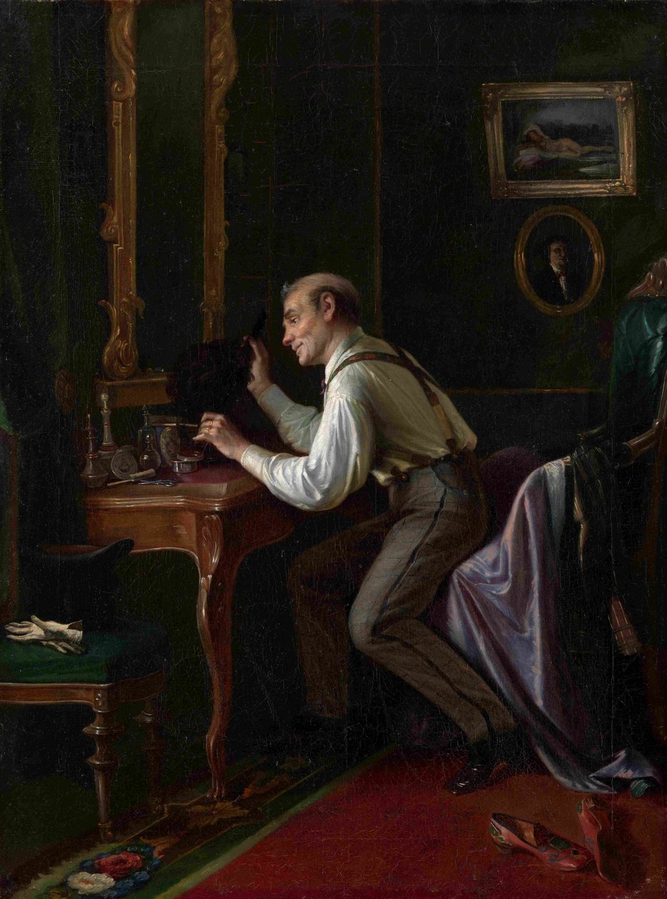 Tuvalet Masasında, 1872 by Nikolai Yakovlevich Gribkov