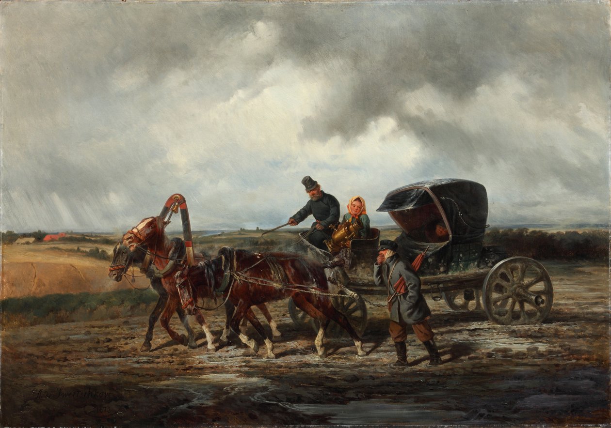 Diş çekiciye giden yolda, 1873 by Nikolai Yegorovich Sverchkov