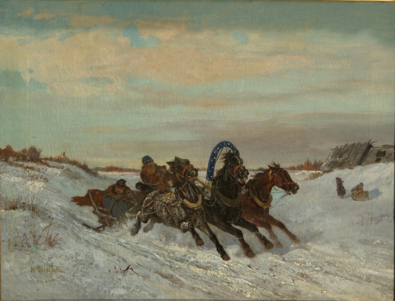 Bir Kış Yolunda Troyka, 1860
