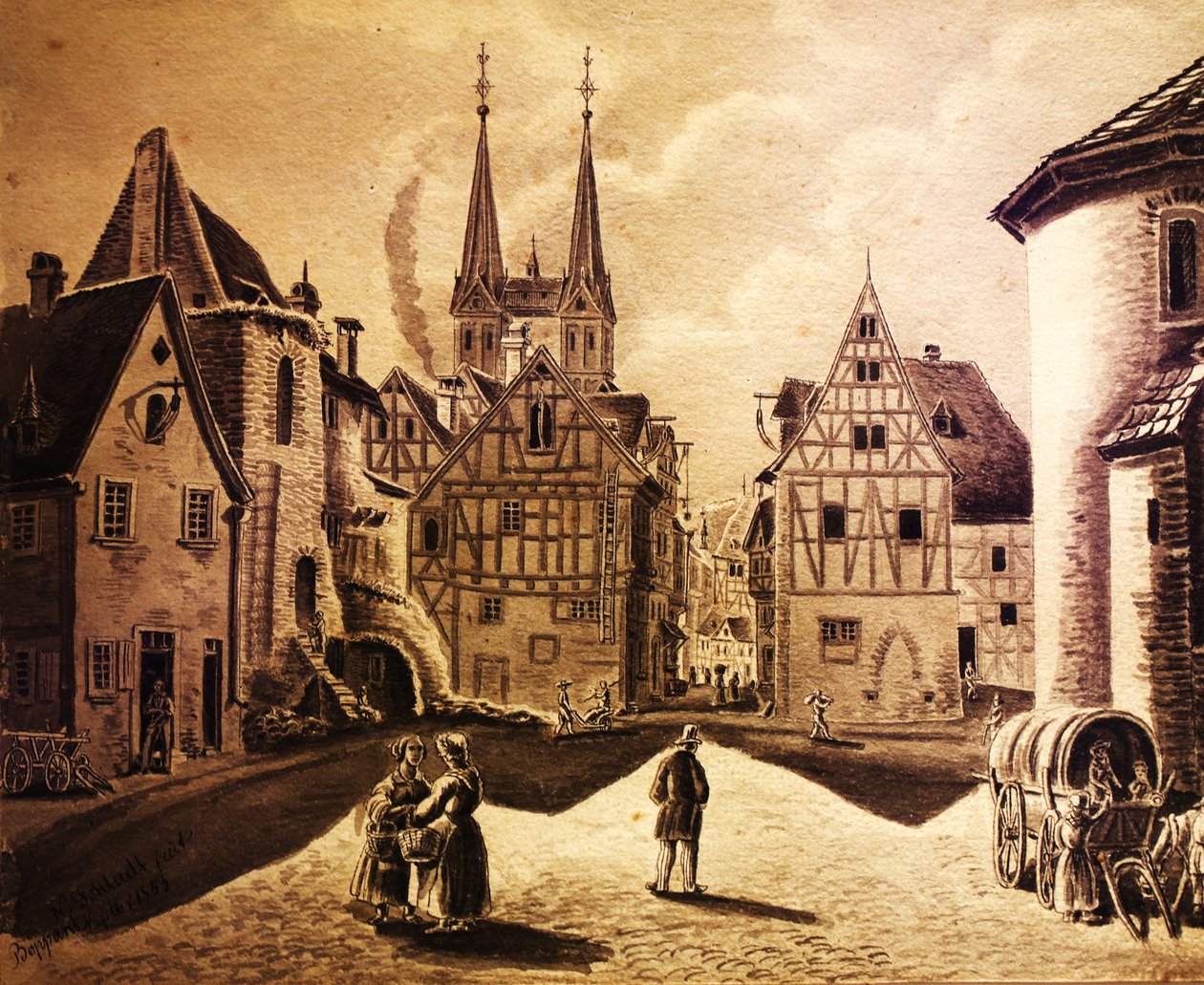 Boppard, Burgplatz by Nikolaus Schlad