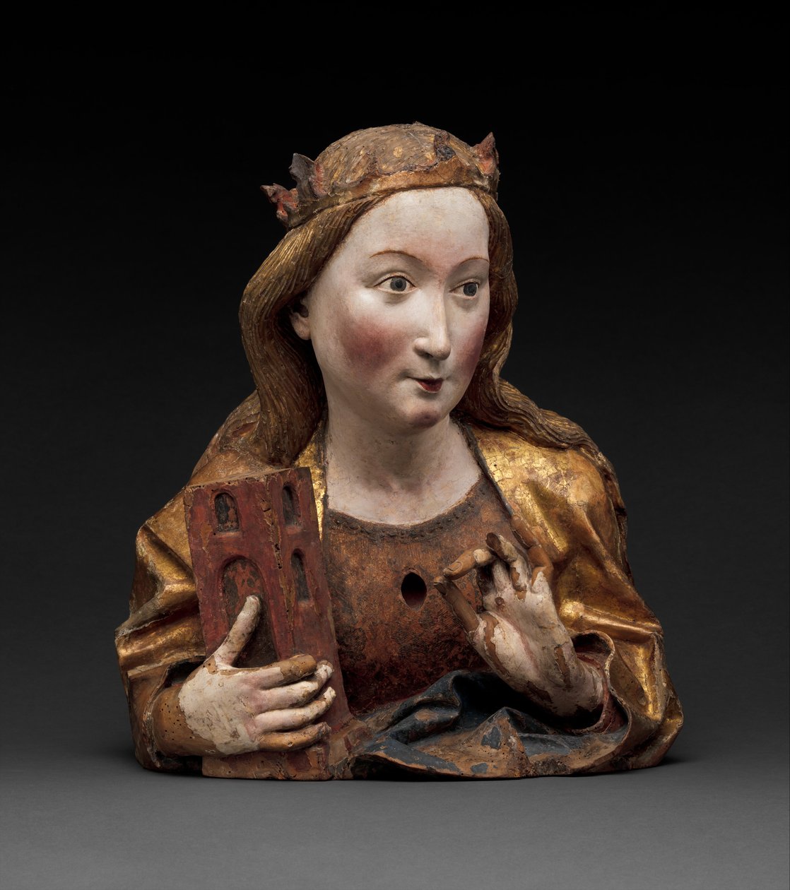 Aziz Barbara Kutsal Büstü, c.1465 by Nikolaus Gerhaert von Leyden