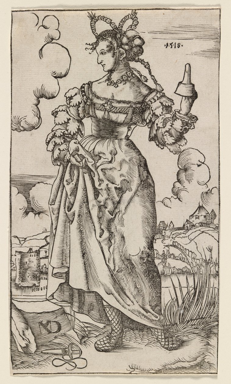 Bilge ve Aptal Bakireler: Beşinci Aptal Bakire, 1518. by Nikolaus Manuel Deutsch