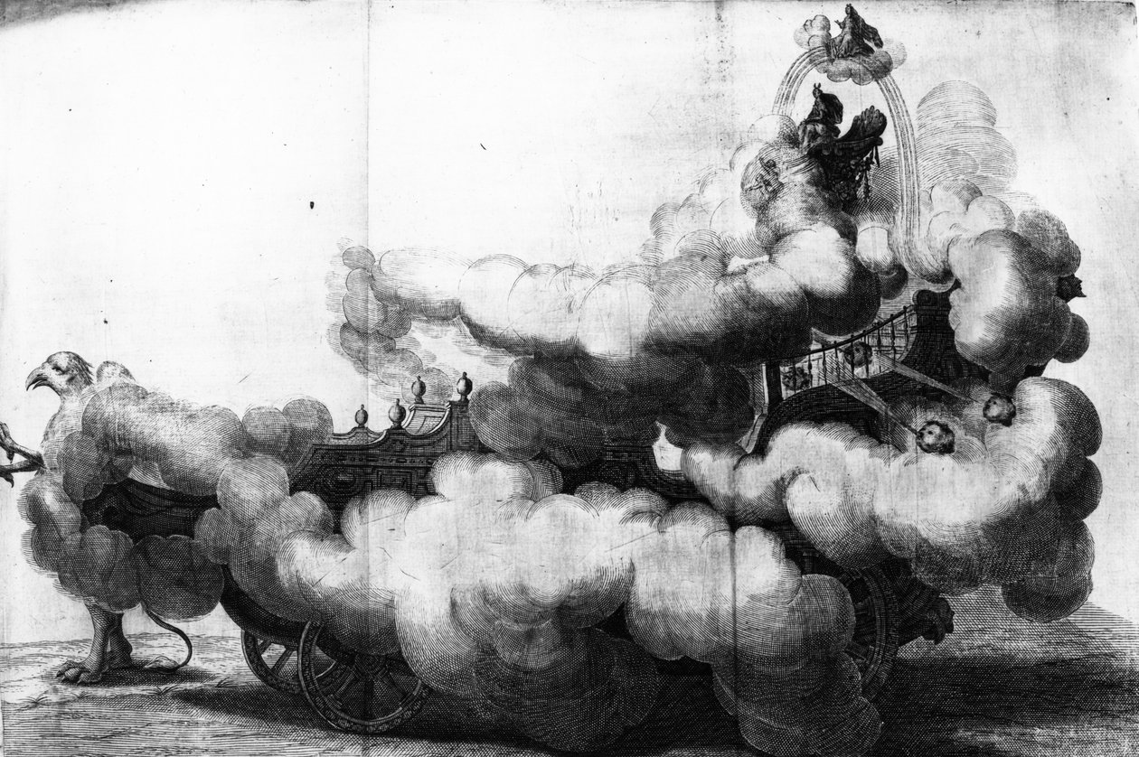 Grifonlar tarafından çizilen ve Carlo di Lorenzo tarafından sürülen, Carlo Pasetti tarafından çizilen, Gerhart Bouttats tarafından yapılan baskı, by Nikolaus van Hoy