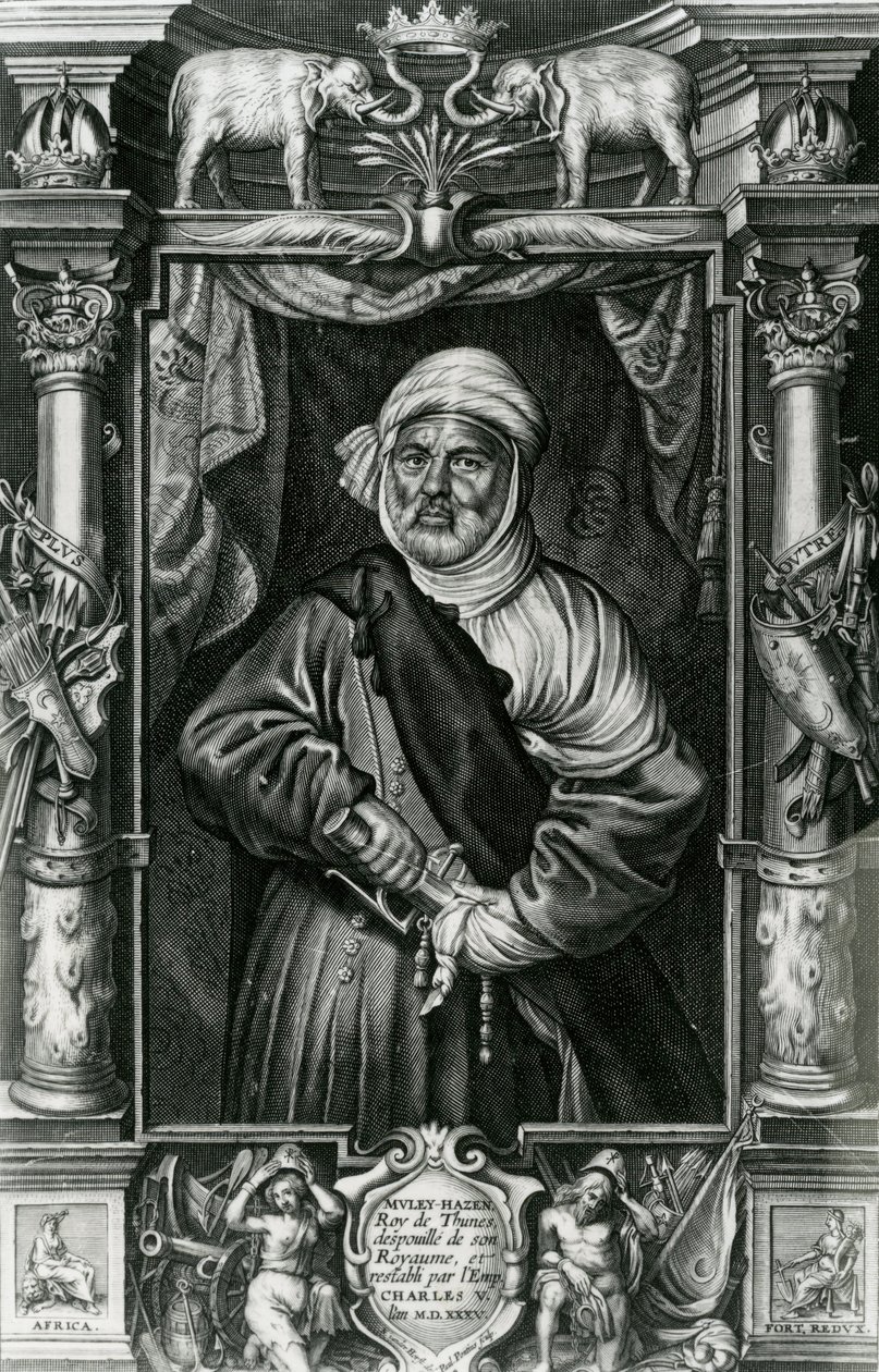 Abu l-Hasan Ali, also called Muley Hacén, 1535  by Nikolaus van der Horst