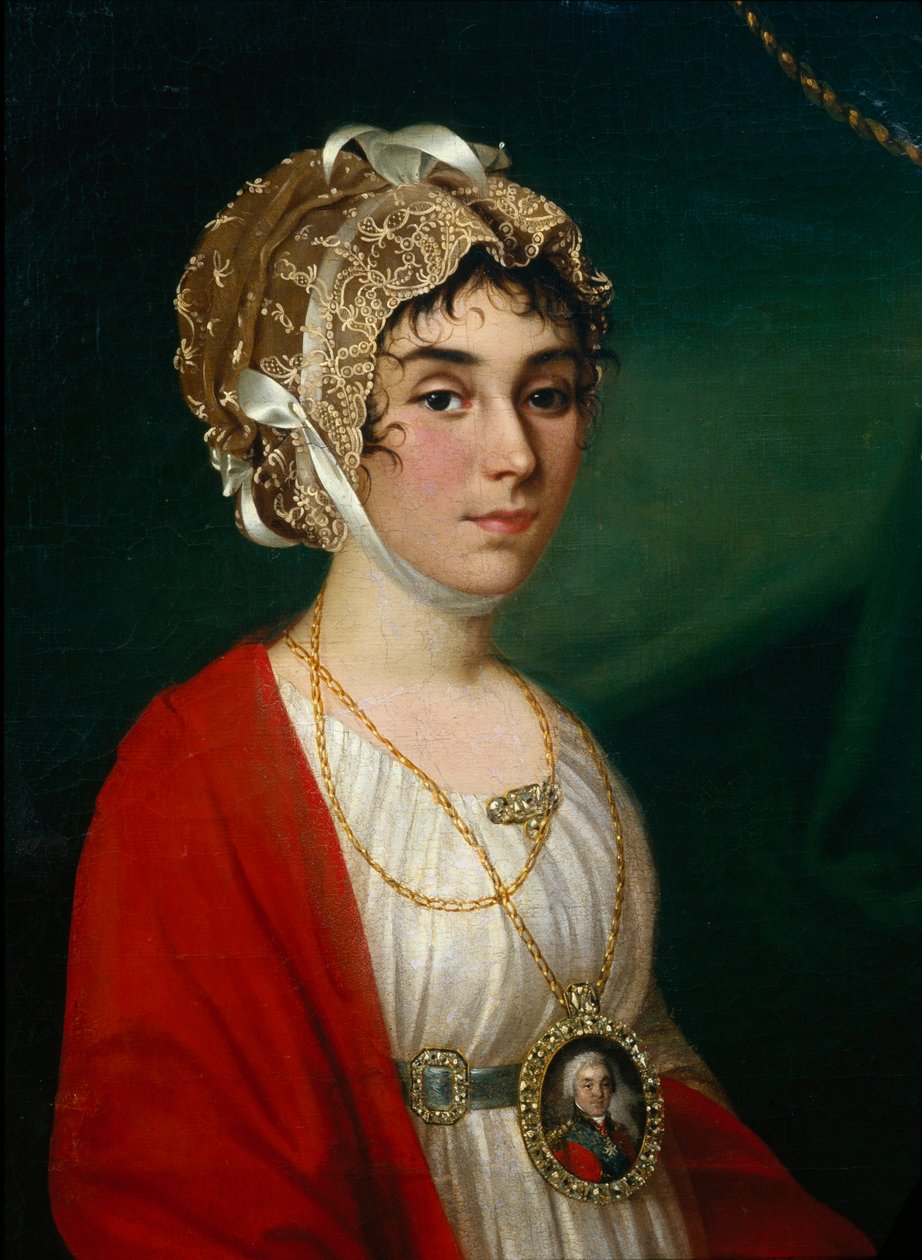 Aktris ve Şarkıcının Portresi, Kontes Praskovya Sheremetyeva Zhemchugova 1768-1803, 1802 by Nikolay Ivanovich Argunov