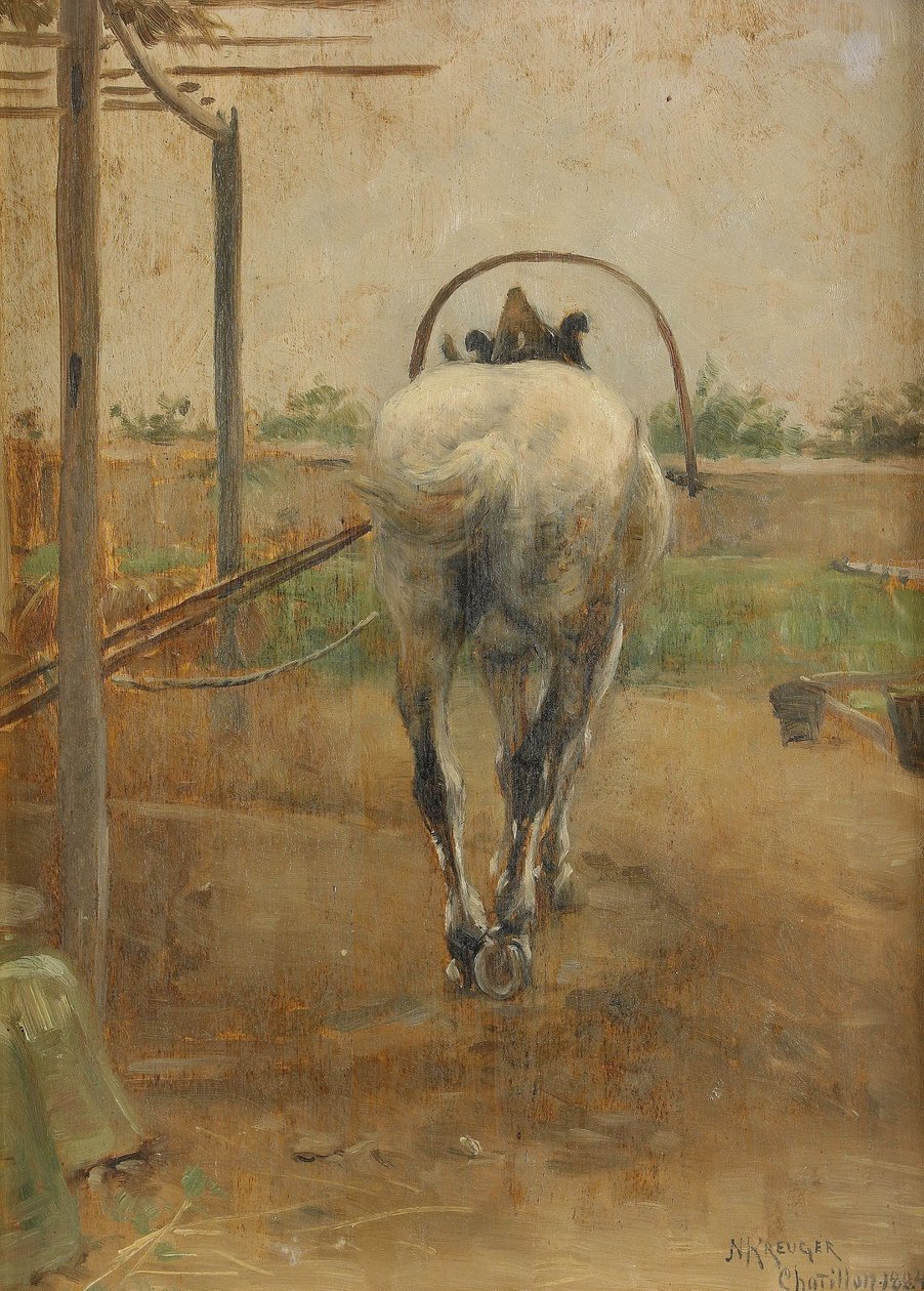 Emek - harman makinesi çeken at by Nils Kreuger