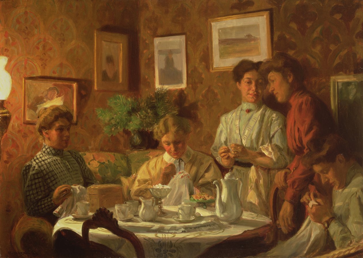 Dikiş Grubu, 1909 by Nils Larson