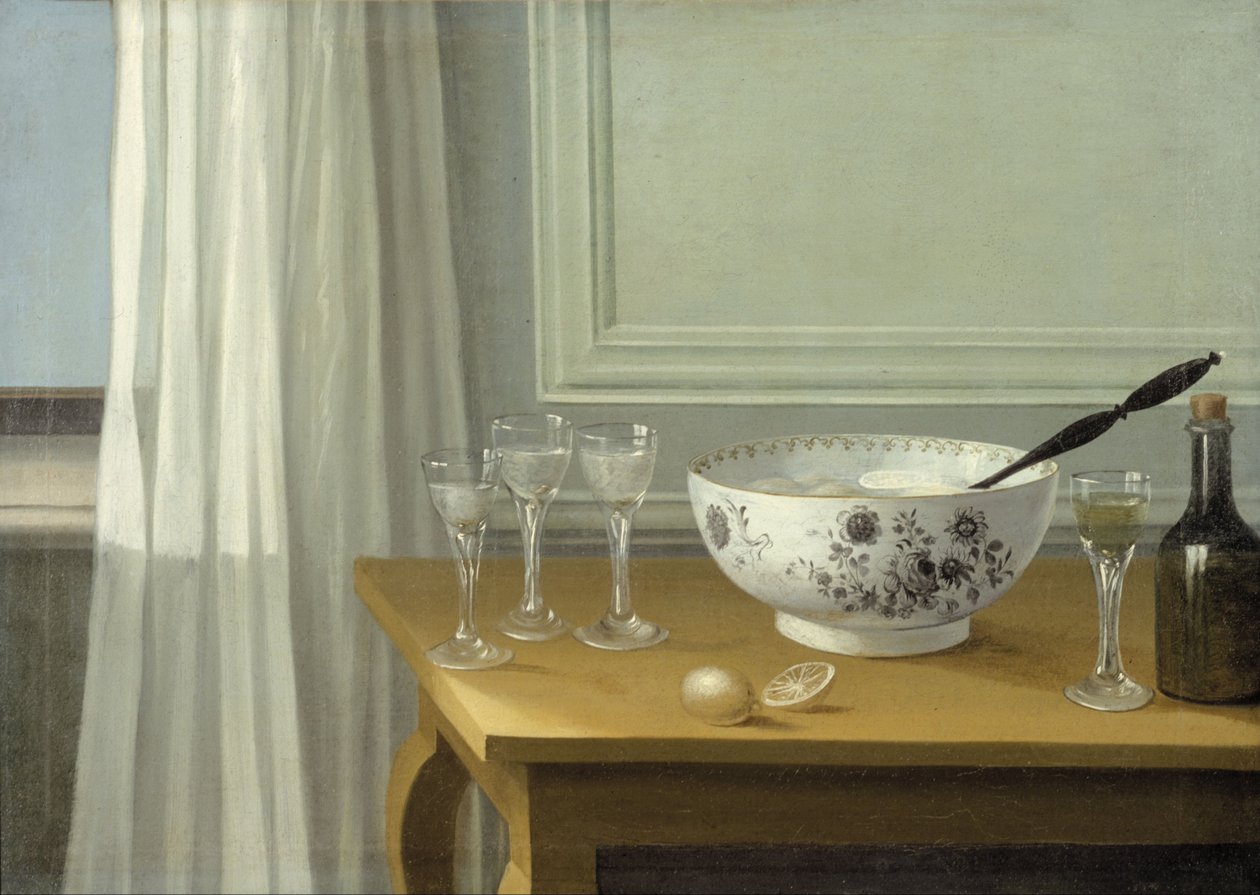 Punch Bowl ile Natürmort by Nils Schillmark