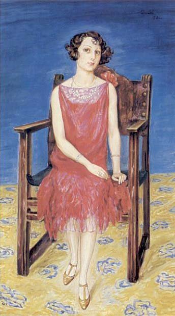 Bayan Portresi Eva Bonnier by Nils von Dardel