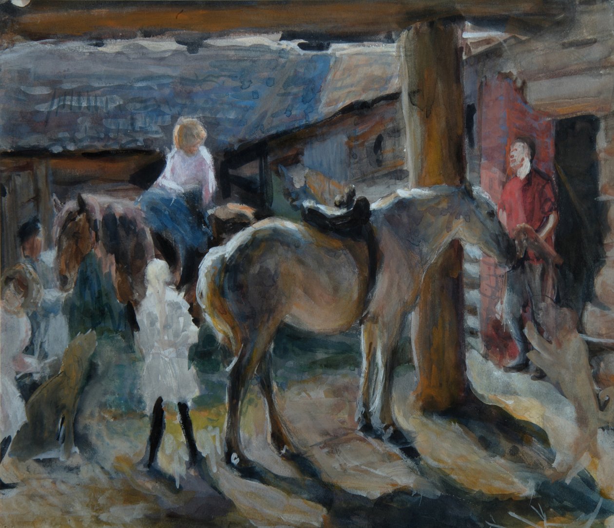Domotkanovo, 1903 by Nina Yakovlevna Simonovich Yefimova
